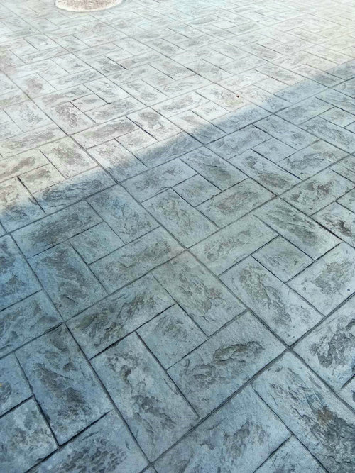 水泥压花地坪